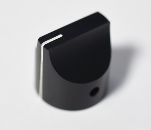 킬로 HD 시리즈 금속 볼륨 노브(지름 23.5mm, 검정, 광택)