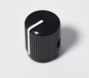 킬로 JD 시리즈 금속 대형 볼륨 노브(지름 12.7mm, 검정, 광택)