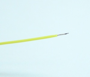 Alpha wire 은도금 테프론선 (28AWG, 노랑) 1m